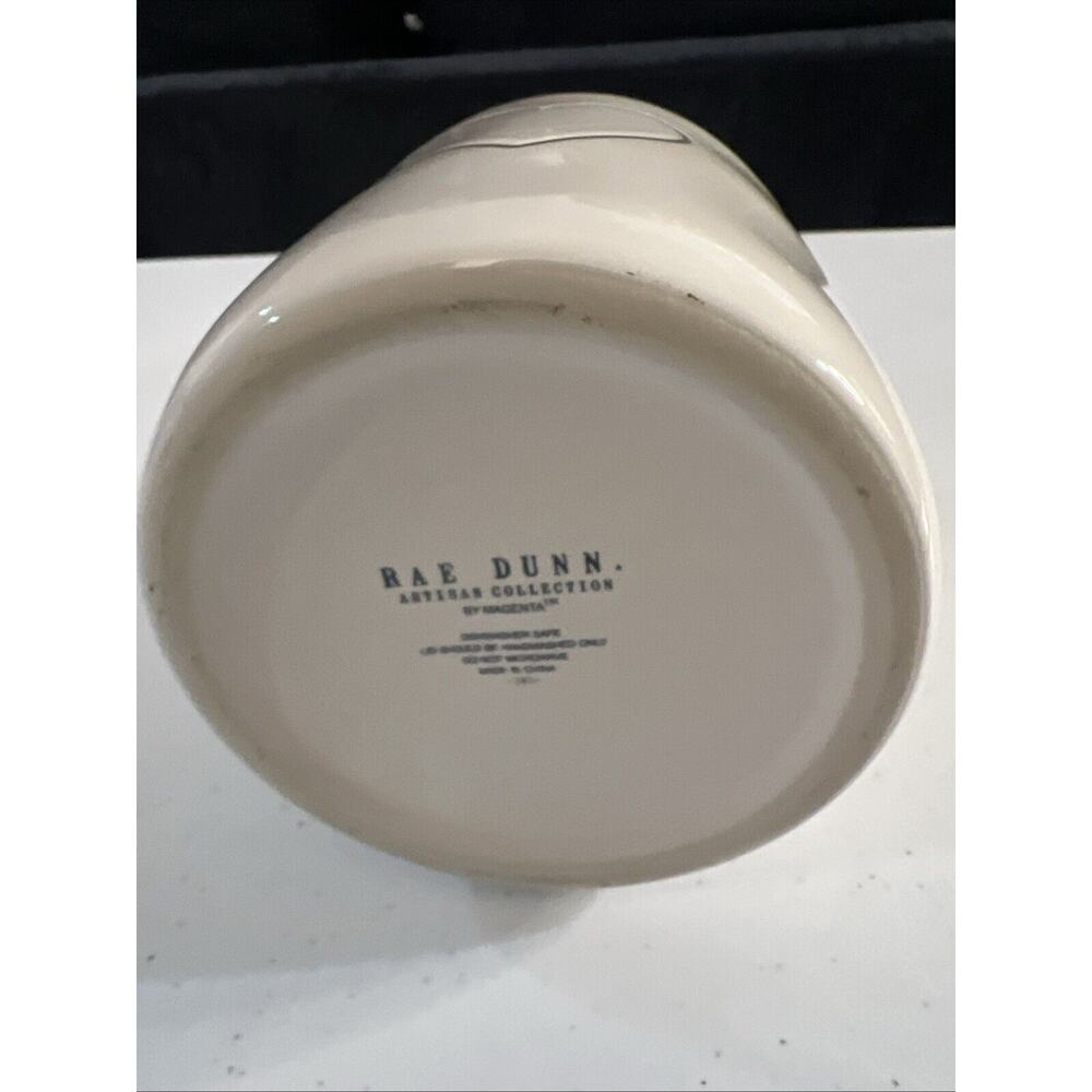 Rae Dunn Baby Canaster Black Heart lid jar ceramic - Picture 3 of 5